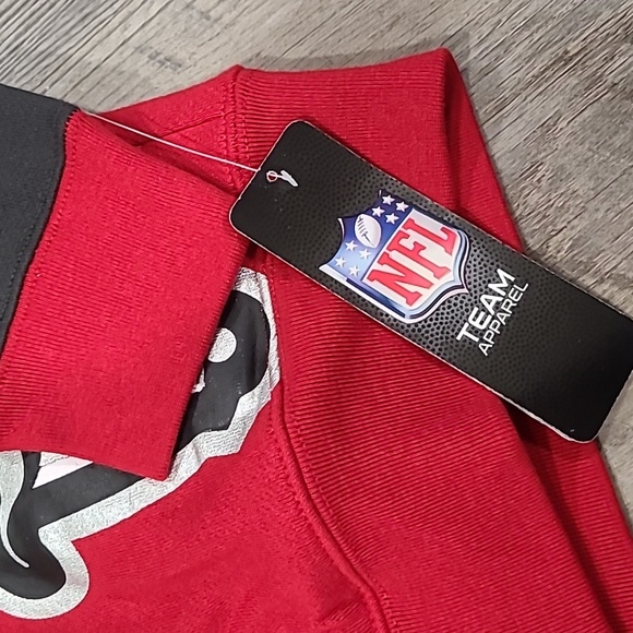 Tampa Bay Buccaneers Red/Black Poster Board Full-Zip Hoodie Size Medium 10/12 - Picture 7 of 8